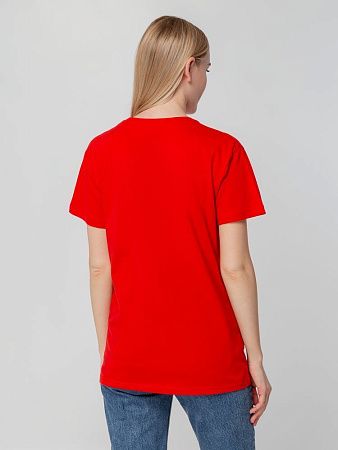Футболка унисекс T-bolka 140, красная, размер M