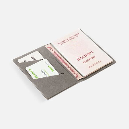 Обложка для паспорта Devon, серая