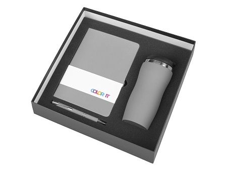 Подарочный набор "Color it" с блокнотом, металлической ручкой и термокружкой