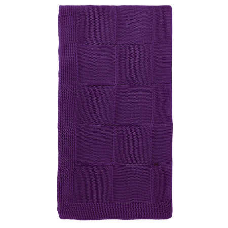 Плед Cella вязаный, фиолетовый (без подарочной коробки)