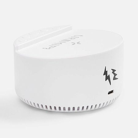 Bluetooth-колонка с беспроводной зарядкой relaxTime, белая