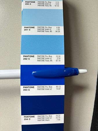 Ручка шариковая, Simple, пластиковая, белая/синяя