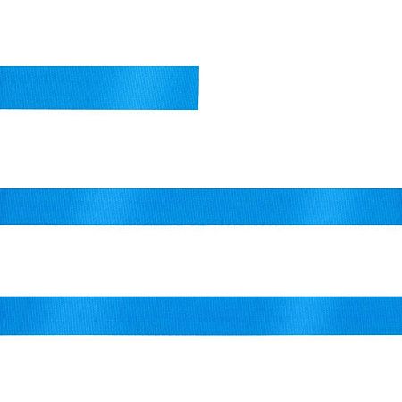 Лента сатиновая Satin 10 S, голубая, 40 см