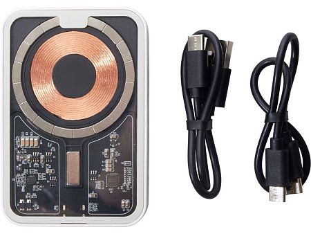 Беспроводной магнитный внешний аккумулятор с QC\PD «MagnifIQ», 10000 мАч, 15 Вт