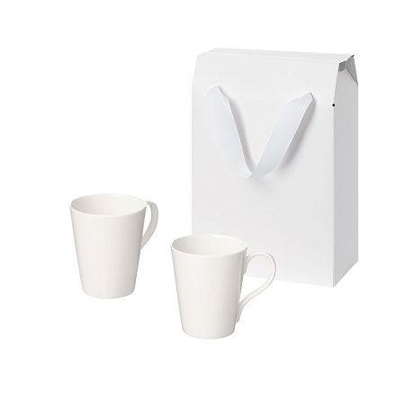 Подарочный набор Веста (Vesta) в коробке-пакете (две фарфоровых кружки)