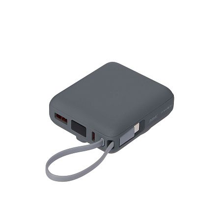 Внешний аккумулятор с подсветкой Риттер PD (Ritter PD) 10000mAh с функцией беспроводной зарядки 15W, серый