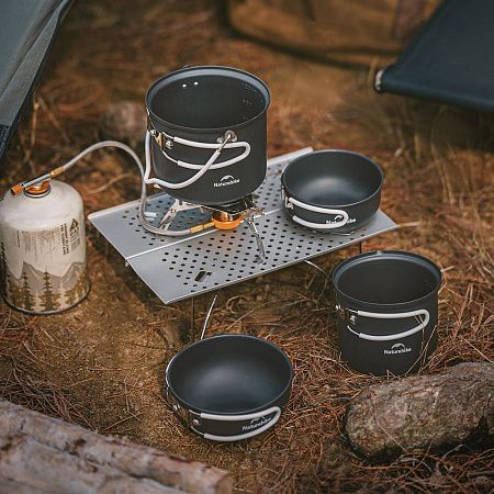 Набор посуды Naturehike NH18T018-G, серый