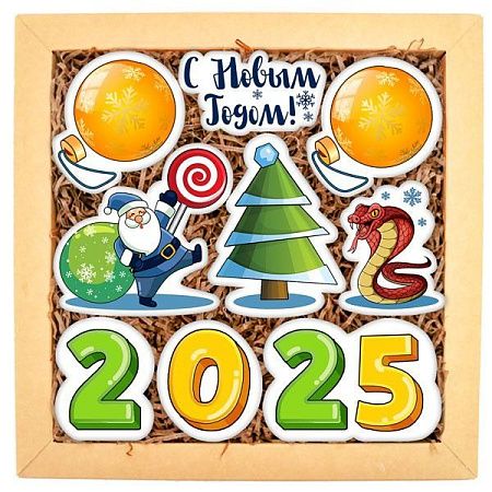 Набор печенья брендированный, 25х25 см