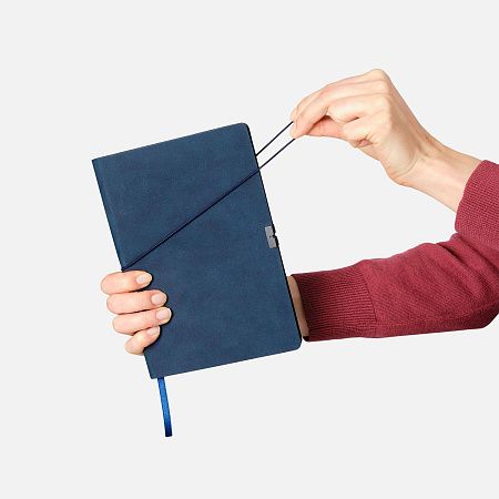 Ежедневник In Velour недатированный, бирюзовый