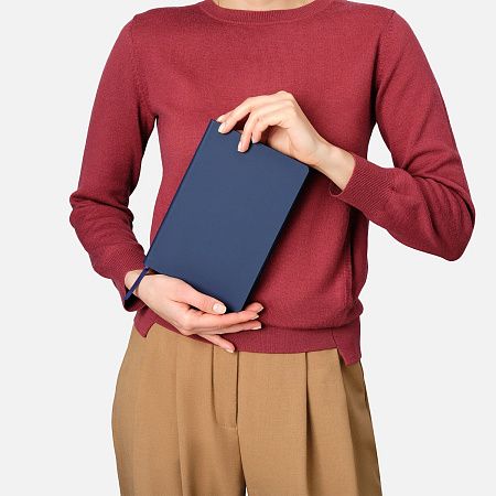 Ежедневник Латте софт-тач (Latte soft touch) недатированный, черный