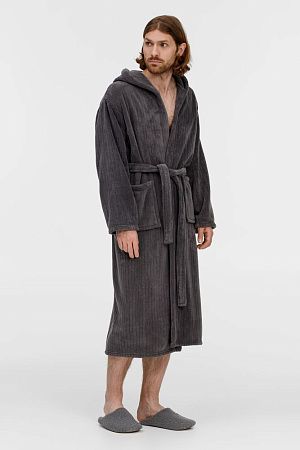 Халат флисовый Magic Mantle, темно-серый, размер XL/2XL