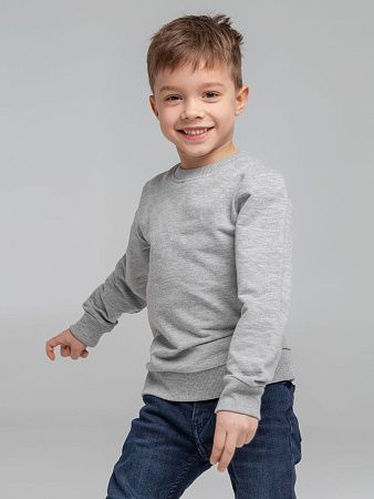 Свитшот детский Toima Kids, серый меланж, размер 6 лет (106-116 см)
