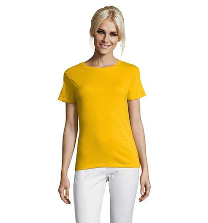 Футболка женская Regent Women, желтая, размер XXL