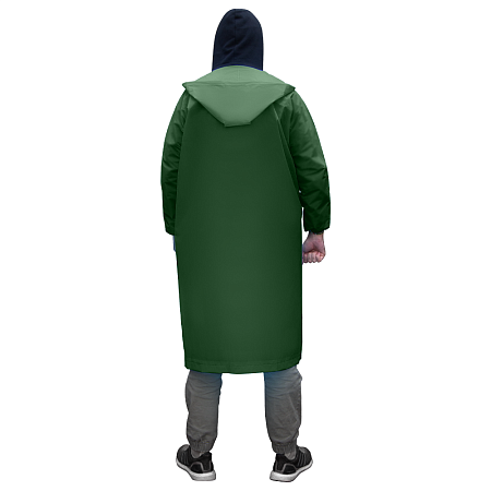 Дождевик RainForest, унисекс, материал EVA, размер M-L, темно-зеленый