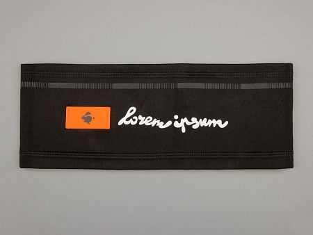 Лейбл из ПВХ Dzeta, XS, оранжевый неон