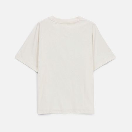 Футболка унисекс оверсайз T2, молочно-белая, размер M/L