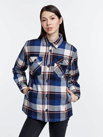 Куртка-рубашка оверсайз унисекс Noah, синяя, размер M/L