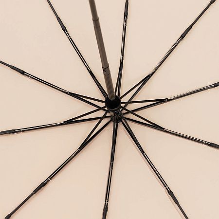 Зонт складной Cloudburst в подарочной упаковке, бежевый