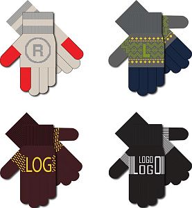 Перчатки на заказ Guanti, акрил, размер S/M