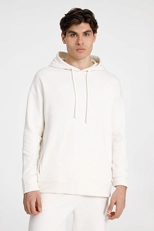 Худи унисекс H2, молочно-белое, размер M/L