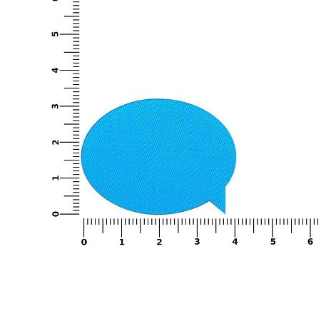 Наклейка тканевая Lunga Bubble, M, голубая