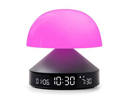 Светильник с часами и световым будильником Mina Sunrise