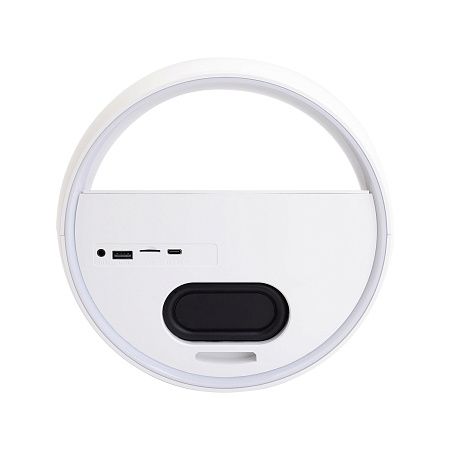 Bluetooth колонка "Smart Orb" 5Вт с беспроводным (15W) ЗУ, лампой, часами, FM радио