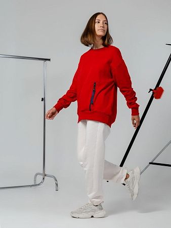 Свитшот унисекс Kosmos 2.0, кремовый, размер XL/2XL