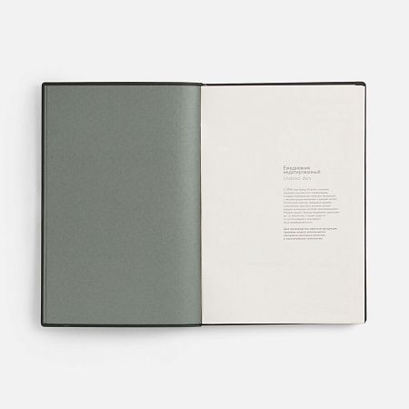 Ежедневник-органайзер Twill, недатированный, черный