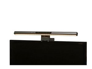 Лампа для монитора «PractIQ» с управлением жестами, 66 LED, металл, цвет: черный