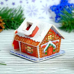 Конструктор фигурки&amp;quot;Дом деда мороза&amp;quot; 3Д   3564567