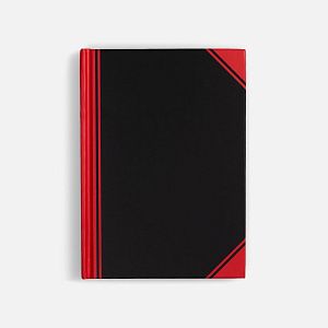 Блокнот Accenti Mini, черный с красным