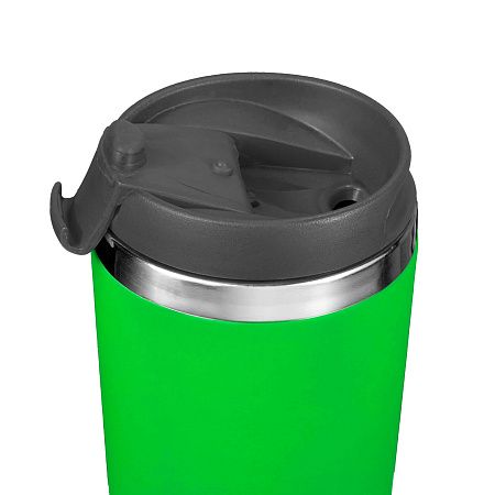 Термокружка KOMO SOFT 420мл. Салатовая с черной крышкой 6061.15