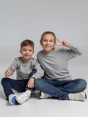 Свитшот детский Toima Kids, серый меланж, размер 6 лет (106-116 см)