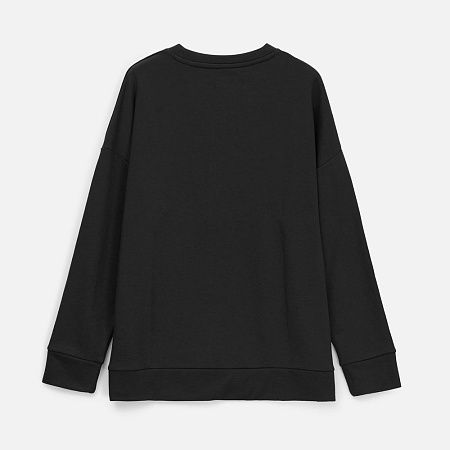 Свитшот унисекс S2, черный, размер XS/S