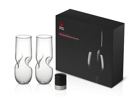 Набор из двух бокалов и пробки для шампанского «Bubbly Bliss»