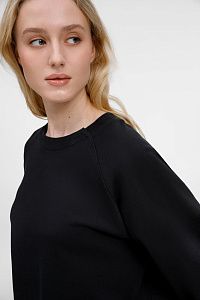 Свитшот унисекс Avenu, черный, размер XL/2XL