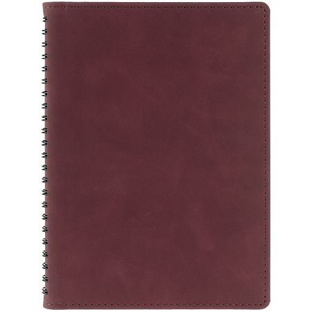 Ежедневник Spring Urban на заказ, недатированный, бордовый