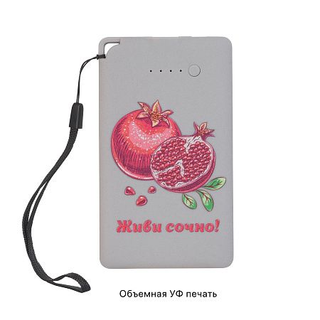 Зарядное устройство "Камень" с покрытием soft grip, 4000 mAh в подарочной коробке, черный #