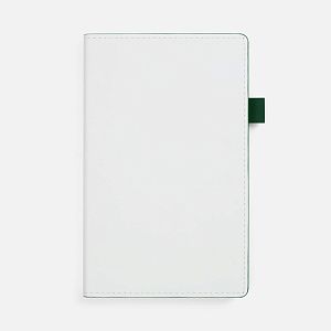 Ежедневник White Shall, недатированный, бело-зеленый