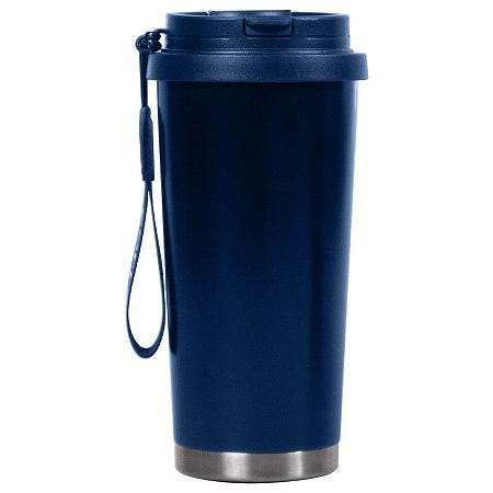 Набор подарочный Solution Duo (плед Super Soft Nature, термокружка  Cosmostar ), синий