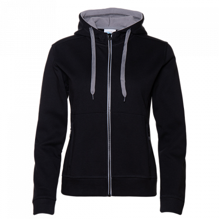 Толстовка женская STAN с капюшоном на молнии сэндвич 320, 19, Чёрный,  (20)  (48/L)