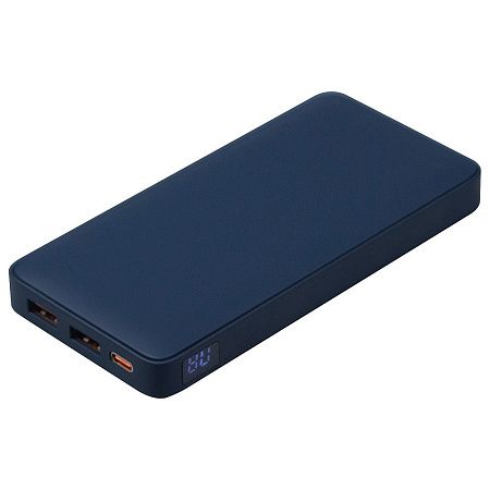 Набор подарочный Solution Prestige Yota Trio (Ежедневник Flexy Soft Touch Latte А5, Внешний аккумулятор (powerbank) «WeCharge Soft Touch», Ручка Grand Attashe металлическая,) в подарочный коробке, темно-синий