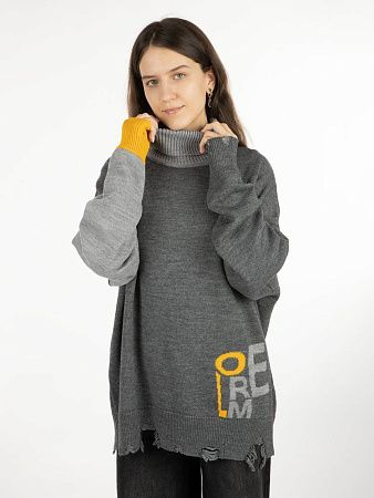 Свитер оверсайз Tricksy Net Grunge на заказ, полушерсть, размер S/M