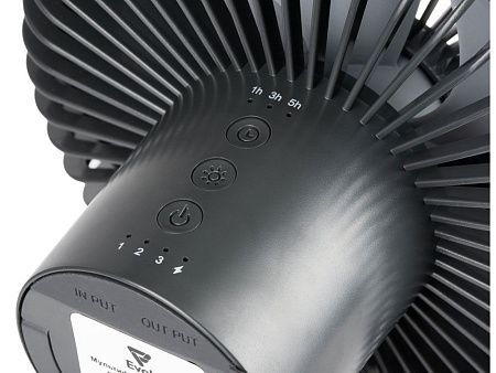 Портативный вентилятор с фонарем «Jon»