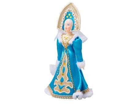 Подарочный набор: кукла фарфоровая, плед флисовый