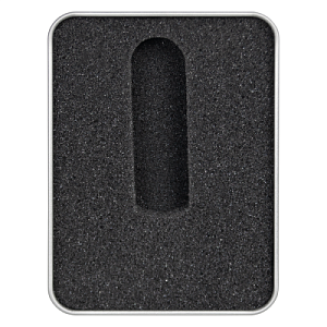 Футляр Memo для флеш накопителя металлический, размер 11,5*8,5 см, серебристый