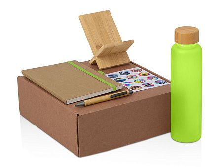 Набор «Wooden» с бутылкой, блокнотом, ручкой и подставкой для телефона 
