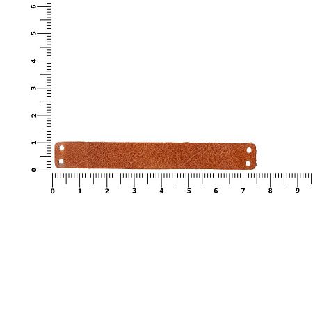 Лейбл кожаный Gimel, S, горчичный