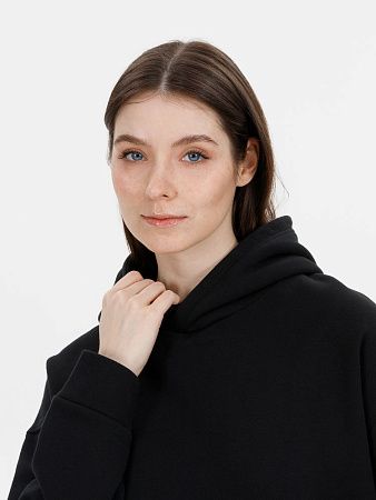 Худи оверсайз унисекс Snuggie, черное, размер XS/S